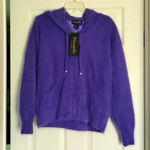 Angora sweater jacket